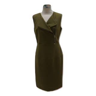 Vestido com Fechos Corte a Direito