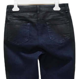 Calças de Ganga com Efeito de Cor Lateral