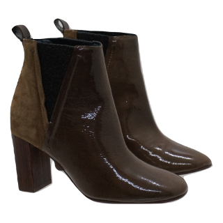 Botins Intropia Verniz/Tecido