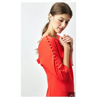 Vestido Vermelho com Laço Albaconde