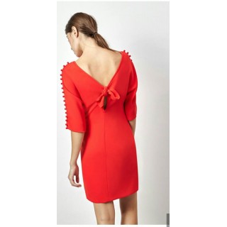 Vestido Vermelho com Laço Albaconde