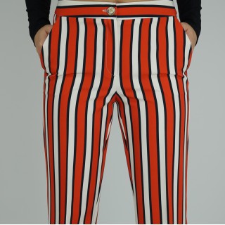 Calças de riscas Albaconde