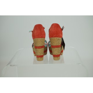 Sandálias de rampa vermelhas Amishoes