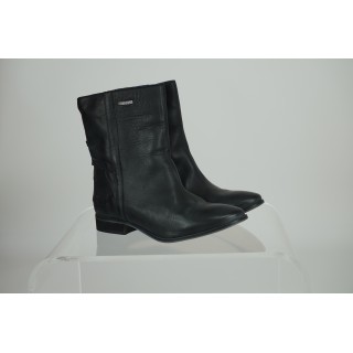 Botins rasos de pele Amishoes