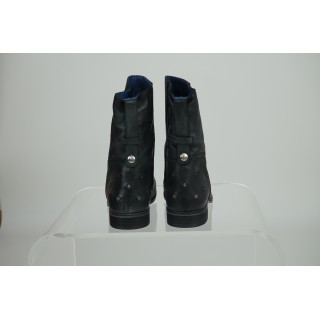 Botins rasos de pele Amishoes