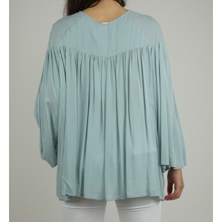 Túnica Manga Comprida com aplicações Anna Rita N