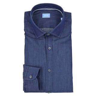 Camisa azul de algodão AT.P.CO