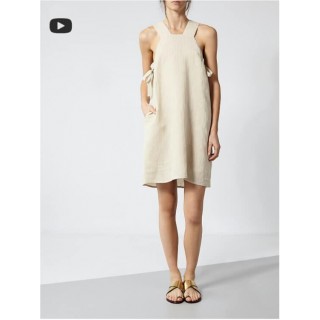 Vestido com Linho e Laços Intropia