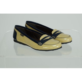 Sabrinas Azul/Bege de Verniz