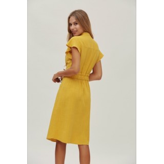 Vestido camiseiro com cinto OKY