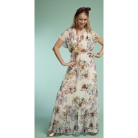 Vestido comprido floral OKY