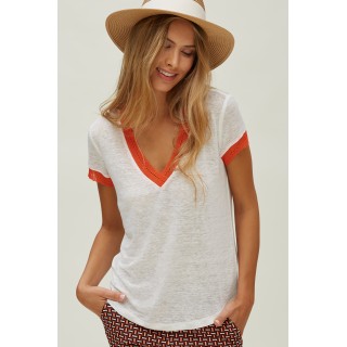 T-shirt decote em V OKY