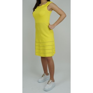 Vestido de Malha Amarelo Pisonero