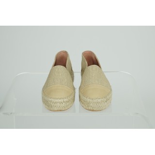 Sapatos sola de corda e pele Polka Shoes