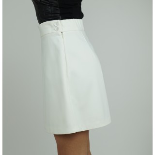 Saia branca corte evase Patrizia Pepe