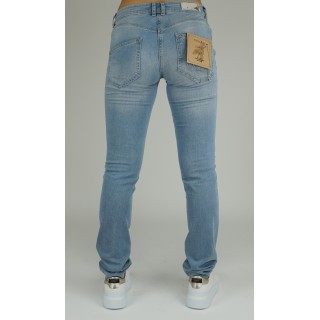 Calças de ganga clara com rasgos Patrizia Pepe