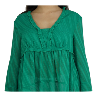 Túnica Verde com folhos Patrizia Pepe