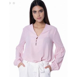 Túnica Rosa Manga Balão Silvian Heach