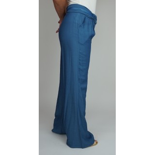 Calças fluídas com cinto Silvian Heach