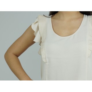 Top com folhos no ombro Silvian Heach