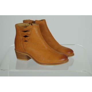 Botins de pele Camel - Fabricado em Portugal