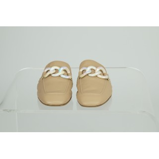 Mules com aplicação - Tosca Blu