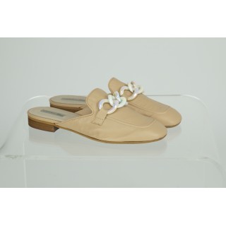 Mules com aplicação - Tosca Blu