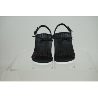 Sandálias pretas com salto Tosca Blu