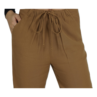 Calças camel corte solto Twin Set