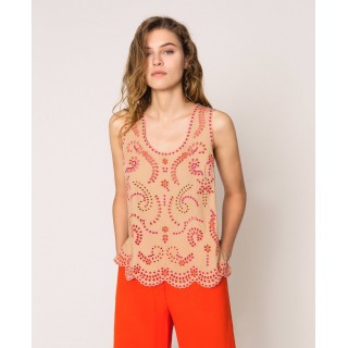 Top bordado Inglês Twin Set